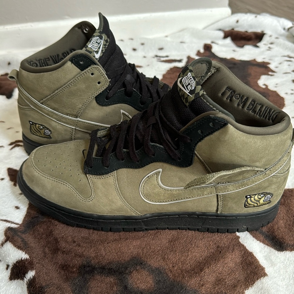 Nike high tops, “Beijing to the World” edition, in men’s size 12.